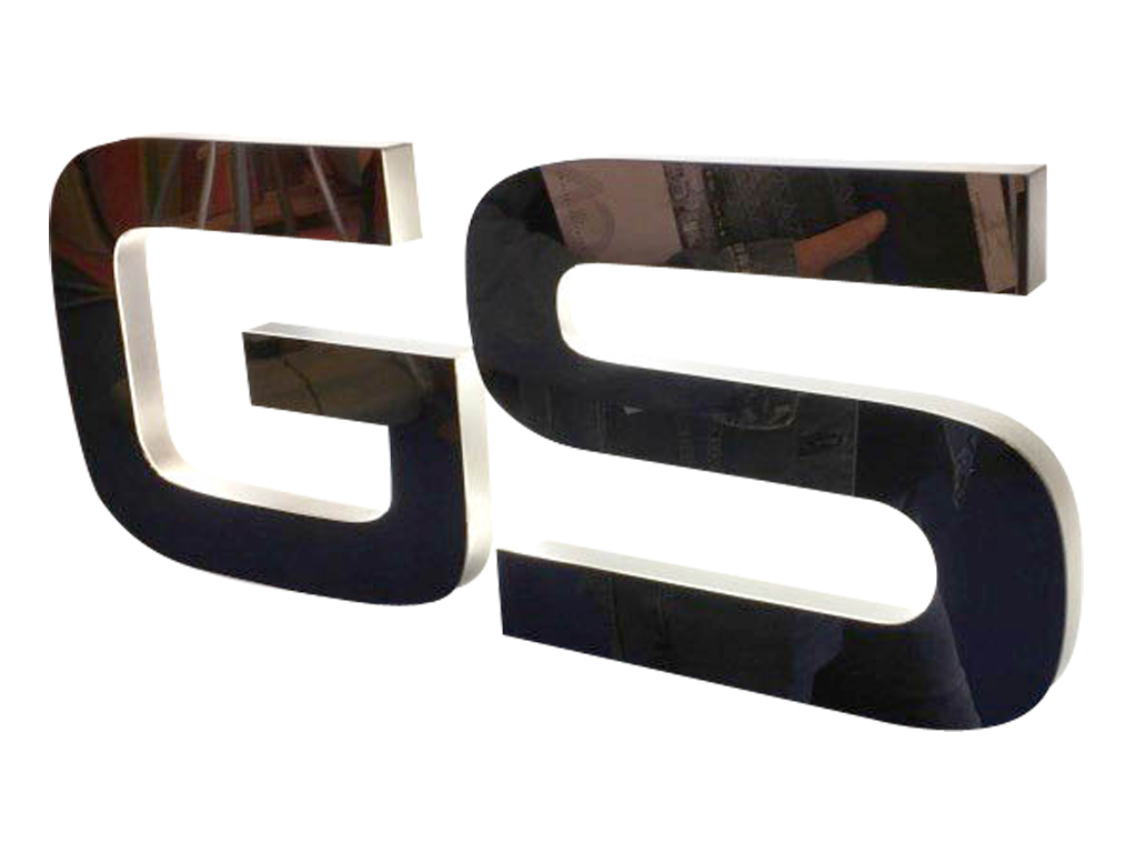 Letras de acero para puertas de edificios