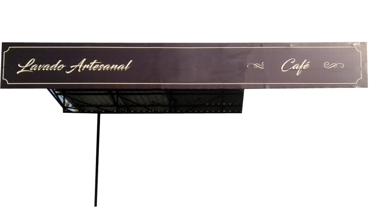 Colocacin de marquesinas con luz para verduleras